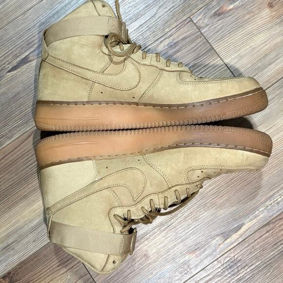 Nike Air Force One AF1 High Premium Womens Athletic Shoes Size 12 US 654440-200 - Picture 4 of 8